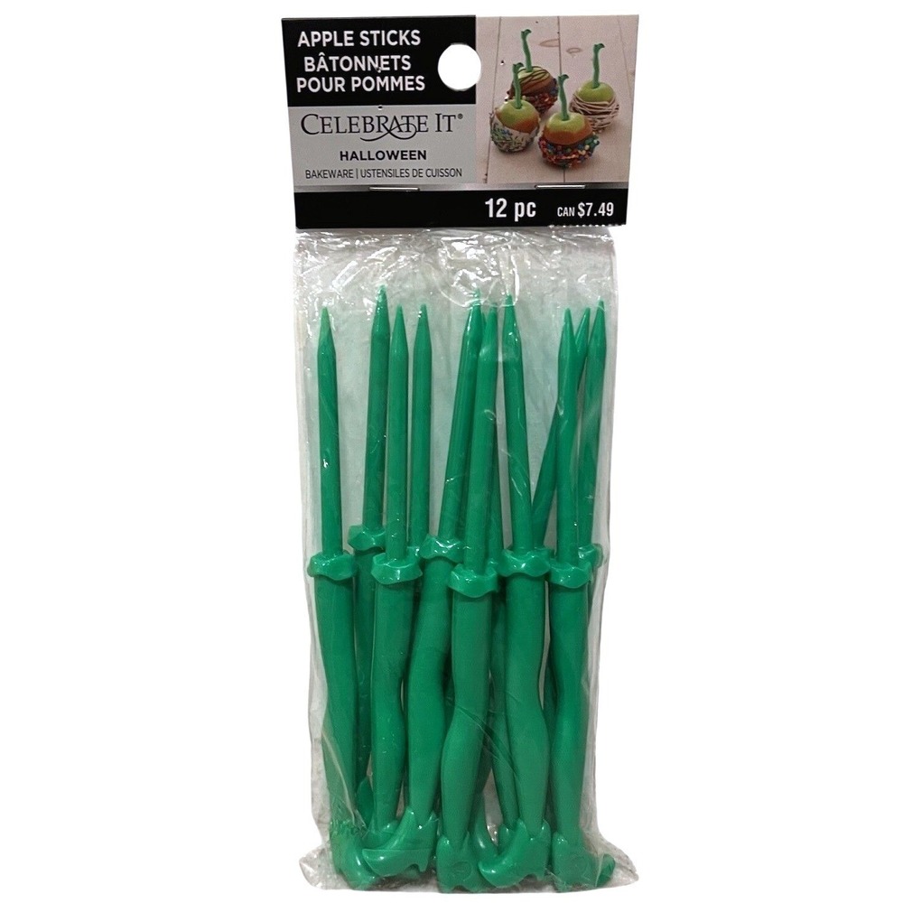 12 Witch Leg Novelty Skewers Reusable Apple Corn Halloween‎ Fall Harvest Kitch